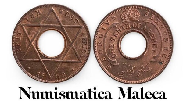 Africa Occidental Britanica 1/10 Penique 1952 Km28 Aunc