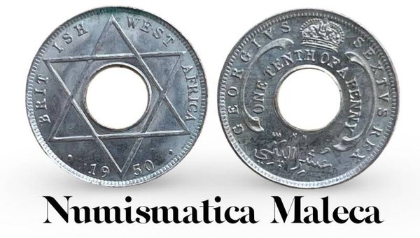 Africa Occidental Britanica 1/10 Penique 1952, Km26a Aunc