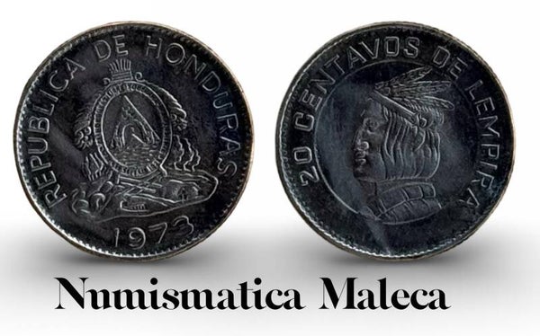 Honduras 20 Centavos 1973, Km81 Vf