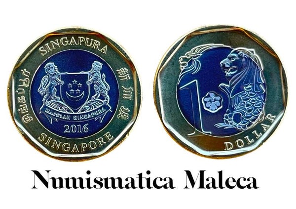 Singapore 1 Dollar 2016, Km349 Unc