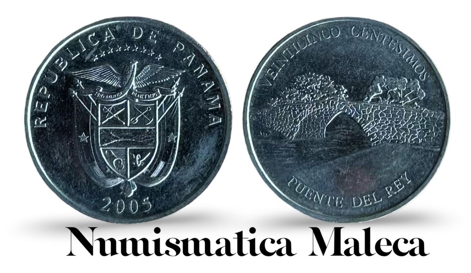 Panama 25 Centesimos 2005 Km136 XF