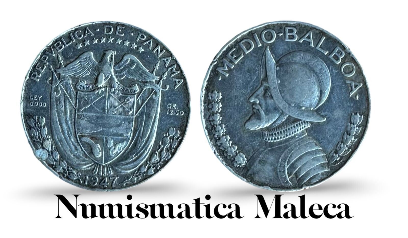 Panama 50 Centesimos 1947, Km12.1 FIna