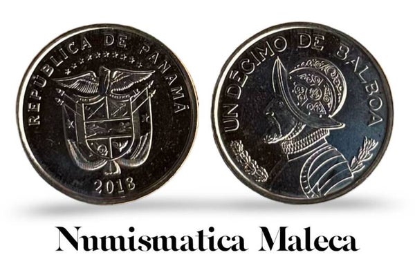 Panama 10 Centesimos 2018, Km127.3 Unc
