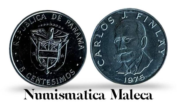 Panama 5 Centesimos 1975, km35.2 Unc