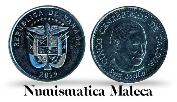 Panama 5 Centesimos 2019, km129.2 Unc