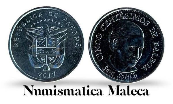 Panama 5 Centesimos 2017, Km133.2 Unc