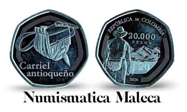 Colombia 20,000 Pesos 2024 Carriel Antioqueño Unc