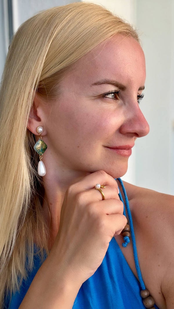 AZZURRA Pearl Schmuckset