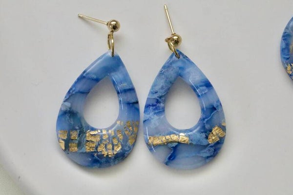 STELLA blau/marmoriert