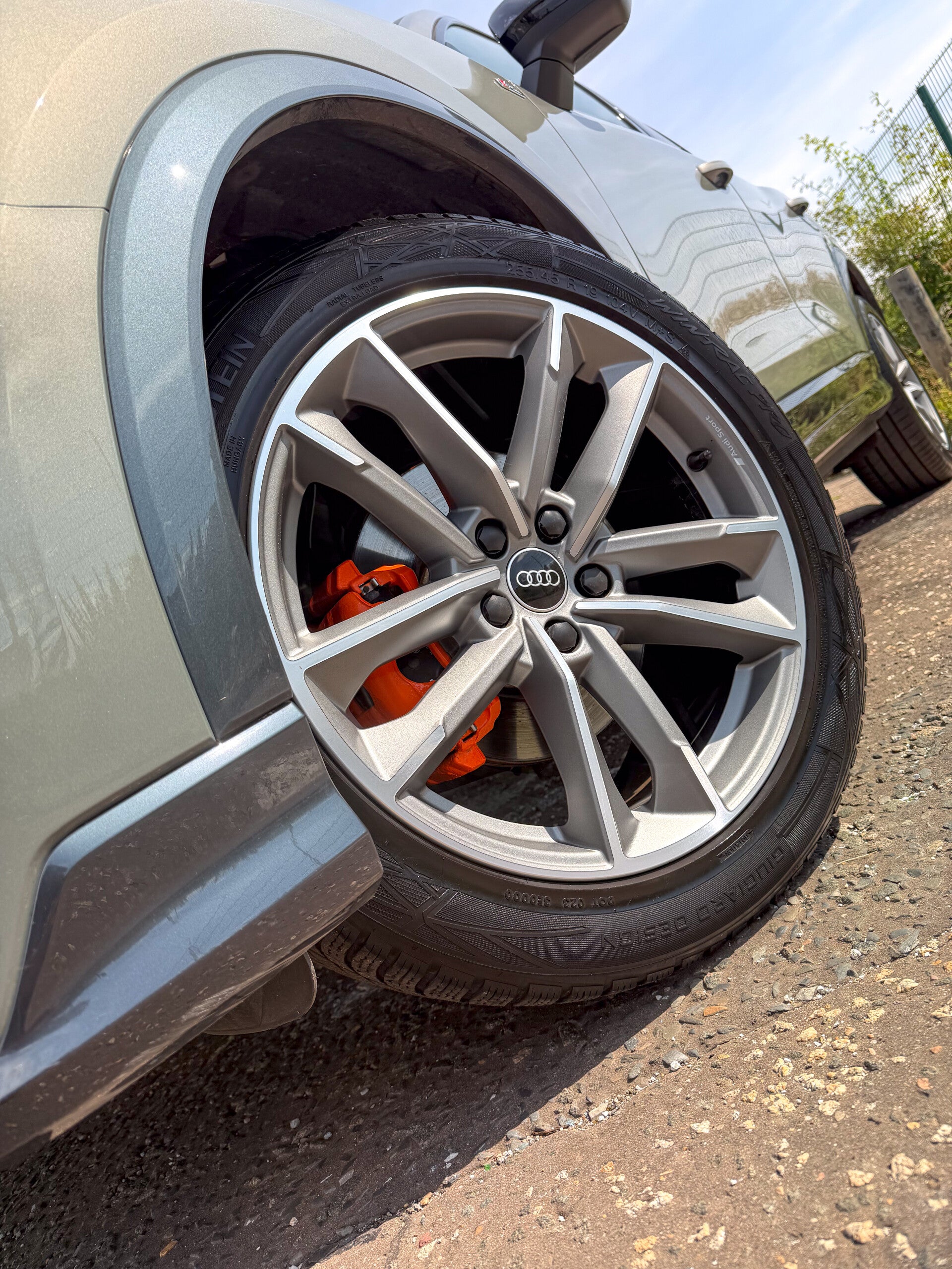 Orange brake caliper refurbishment