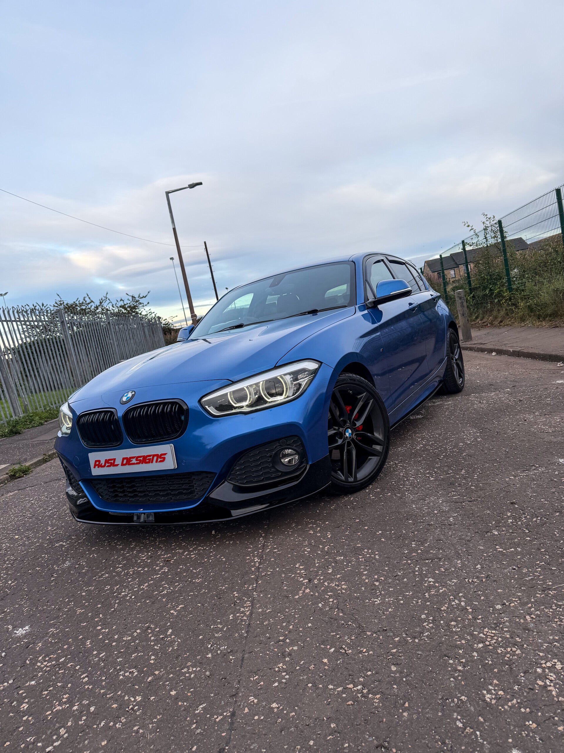 BMW front splitter installation