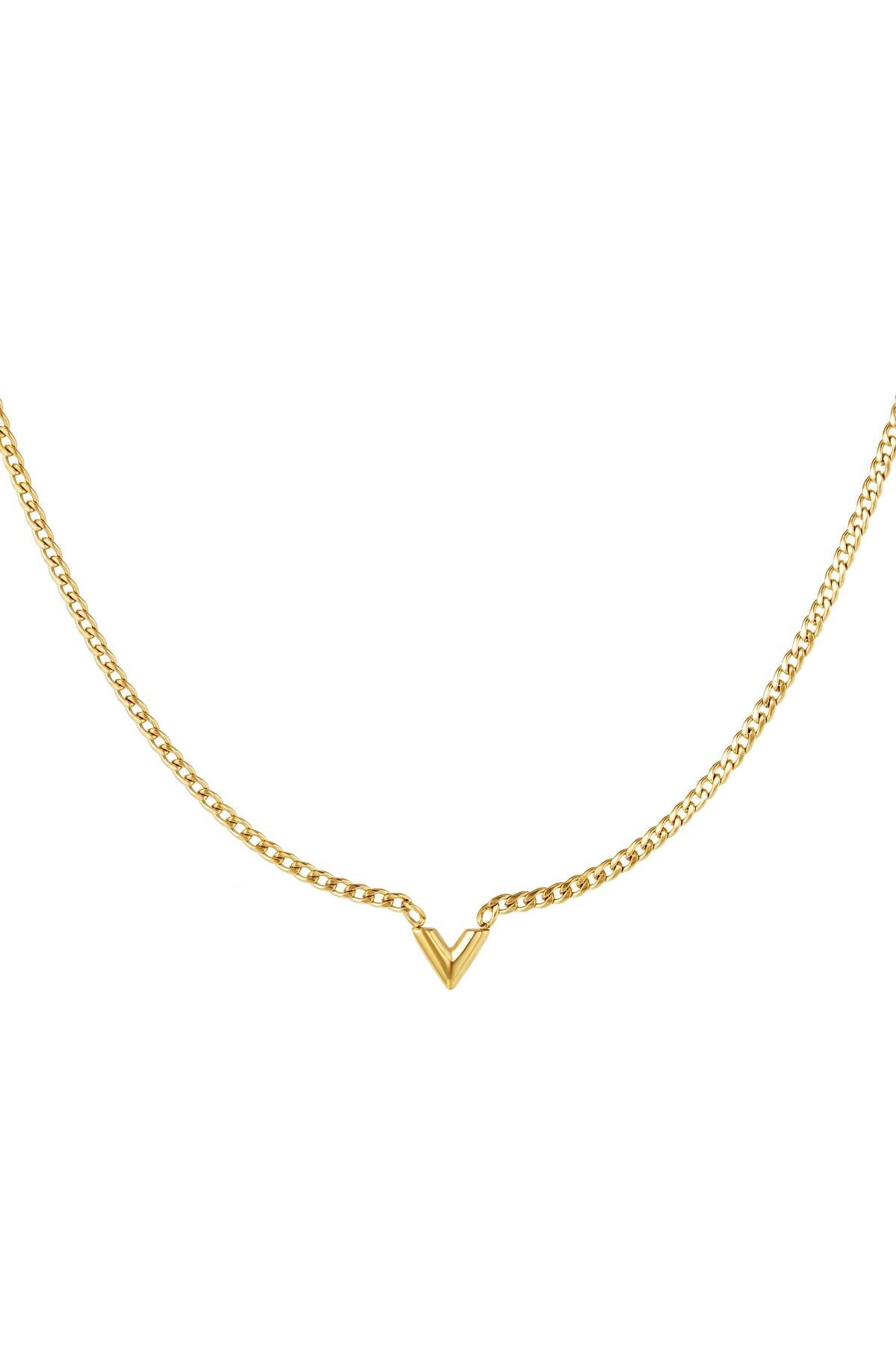 Gouden V ketting