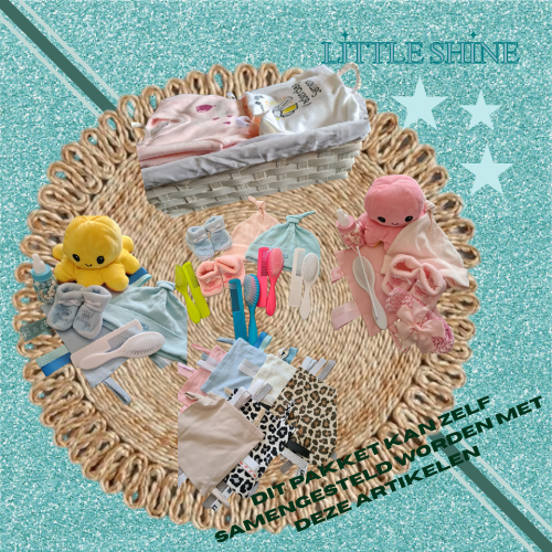 Babypakketje met mandje