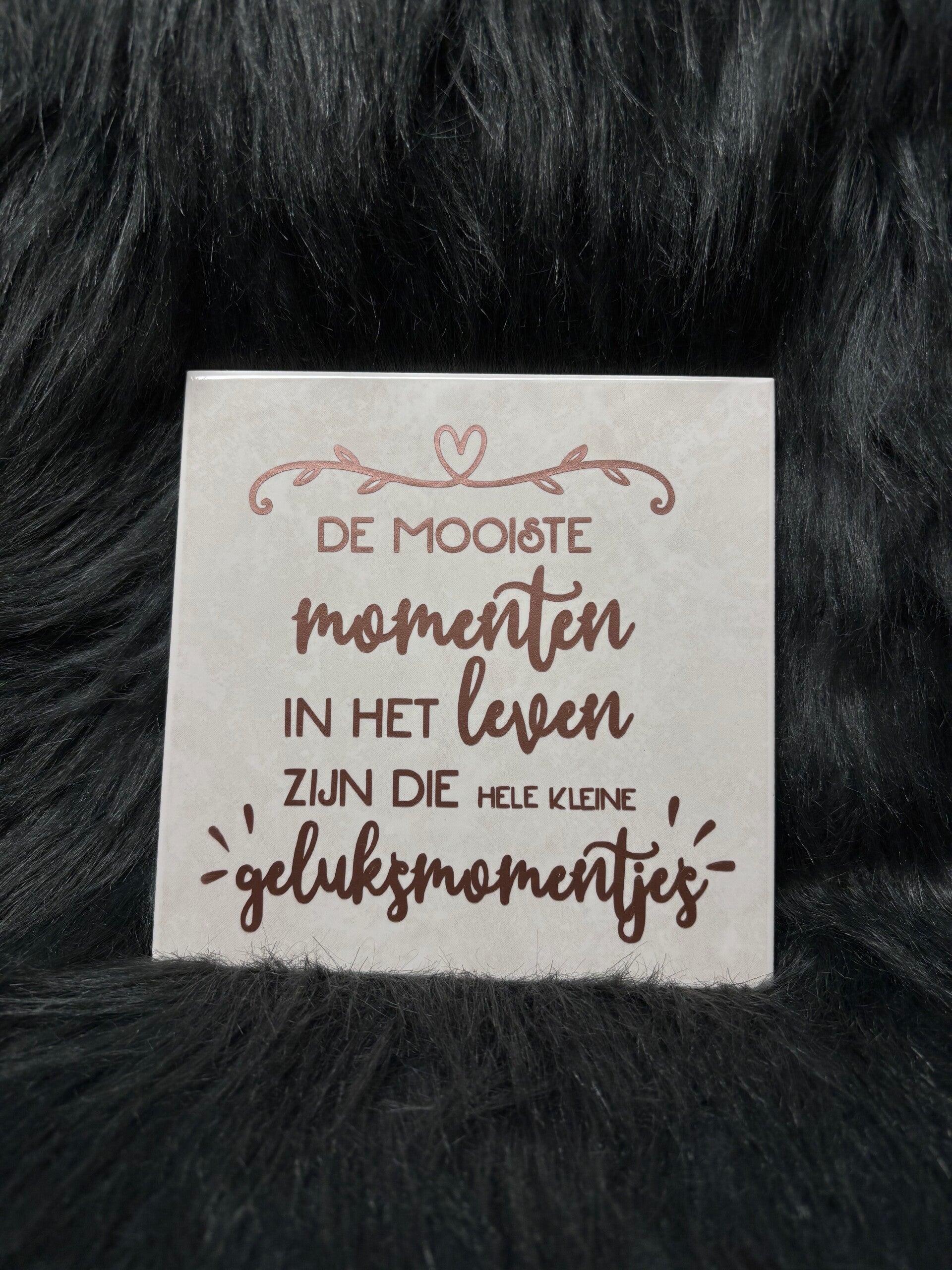 De mooiste momenten - tegeltje