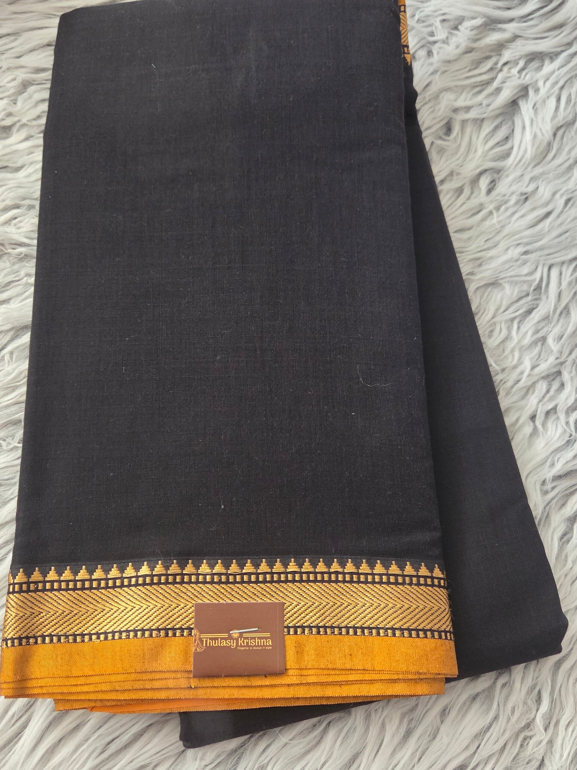 Black with yellow small boarder