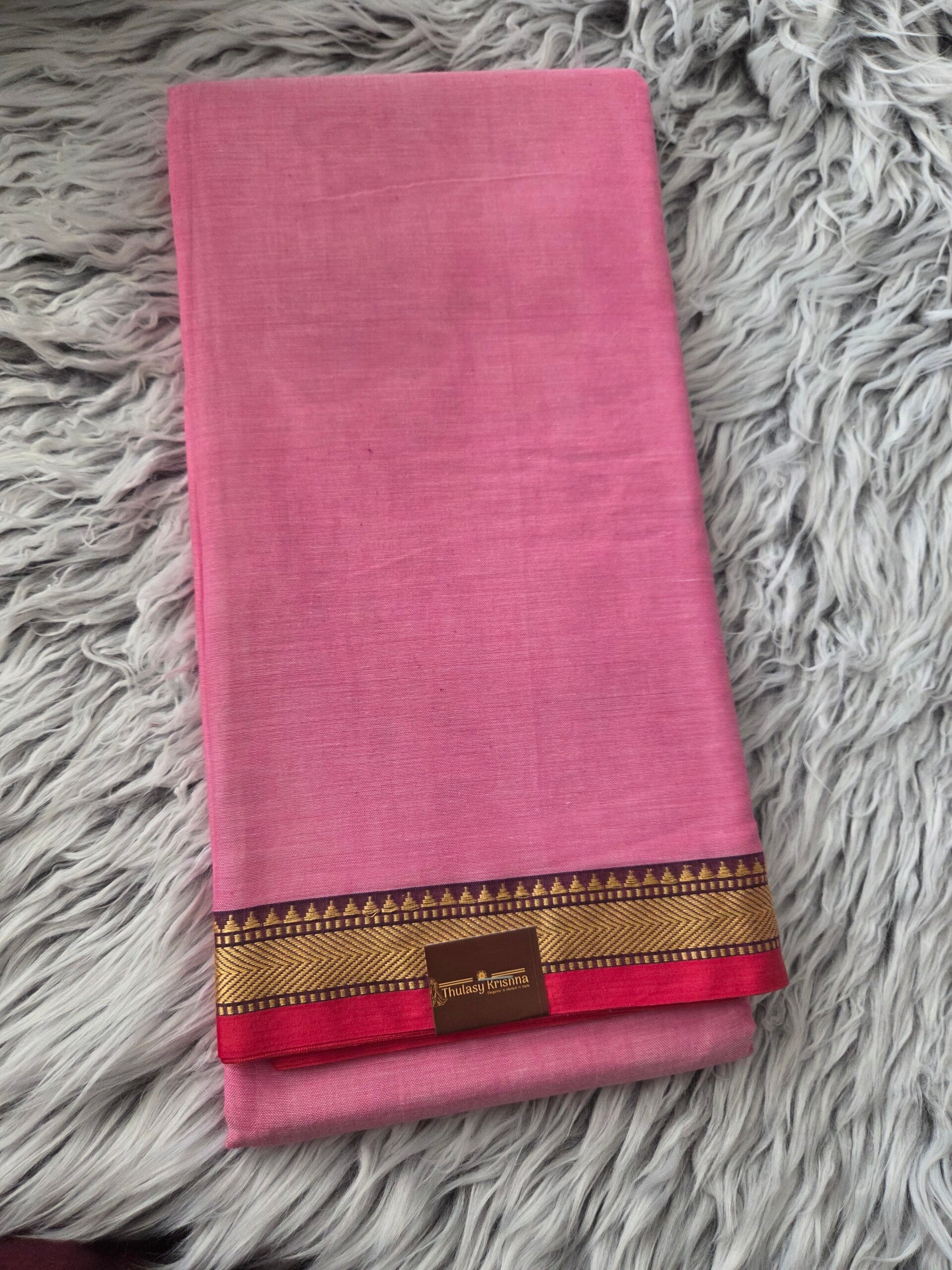 Baby rosa soft cotto. Saree
