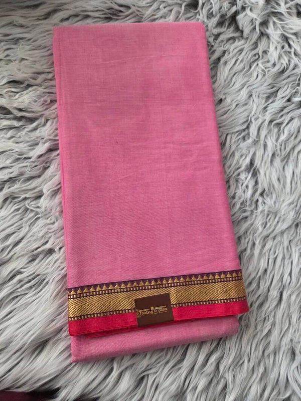 Baby rosa soft cotto. Saree