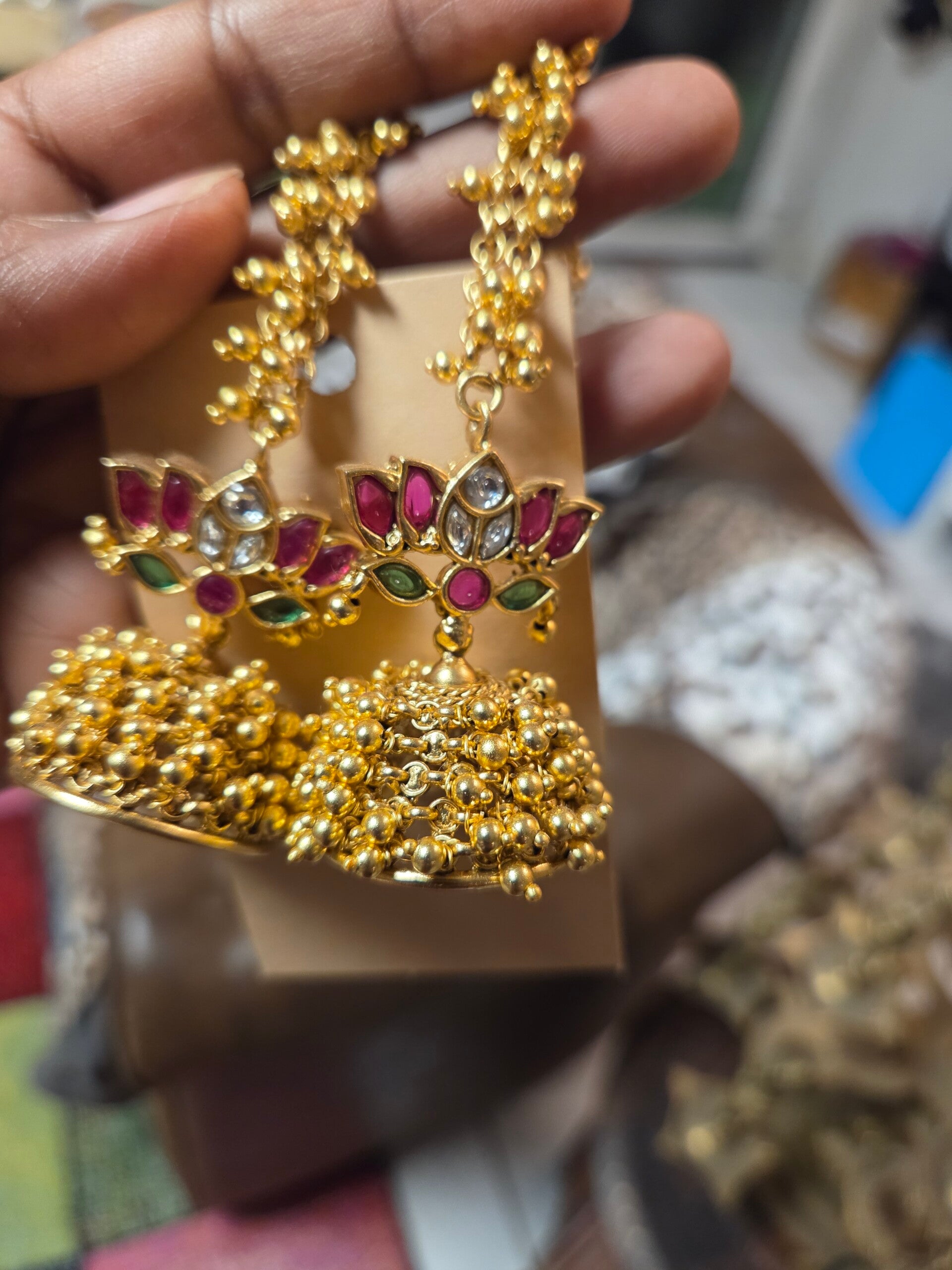 Lotus jumka with earchain
