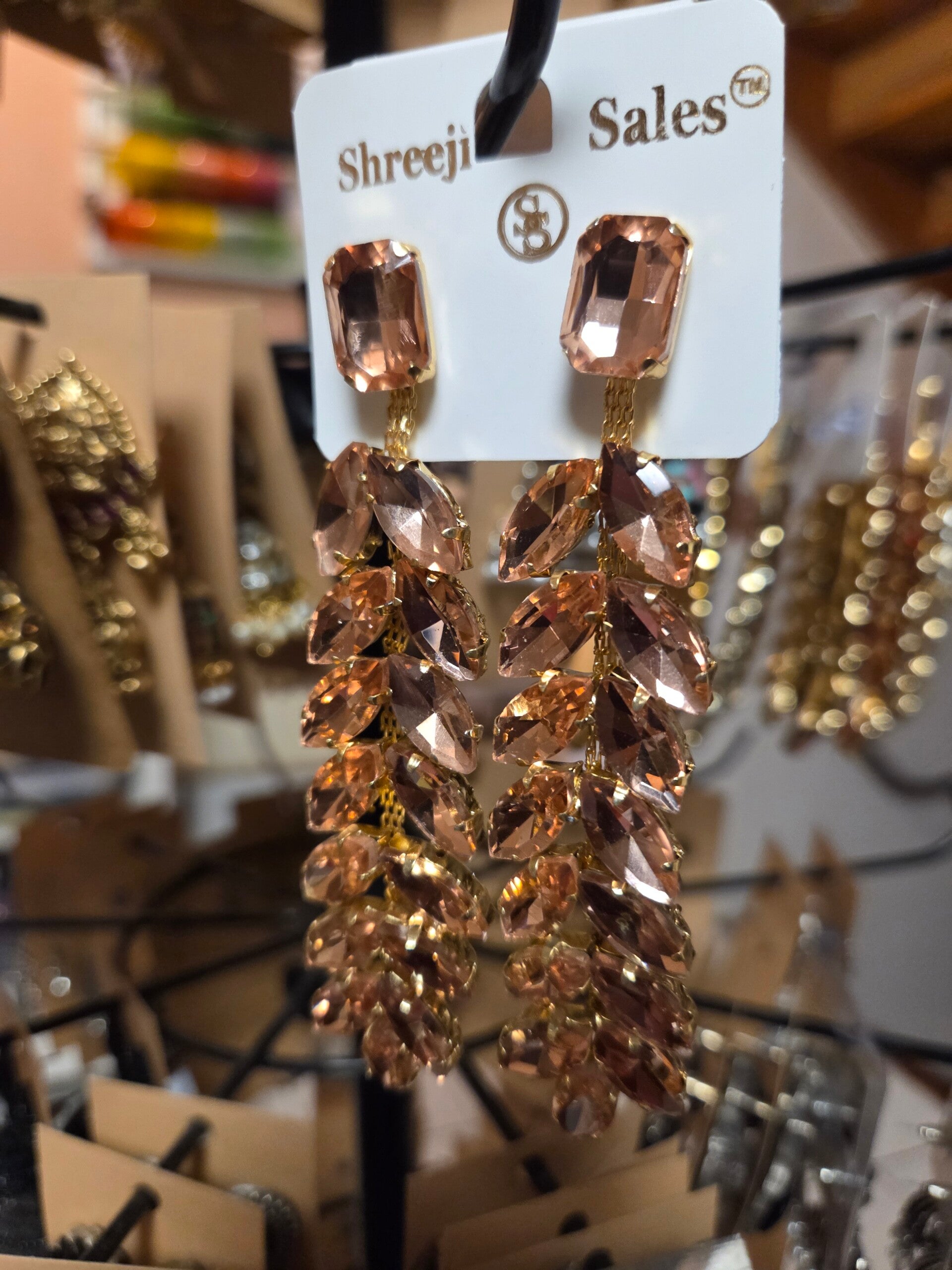 Stone earring