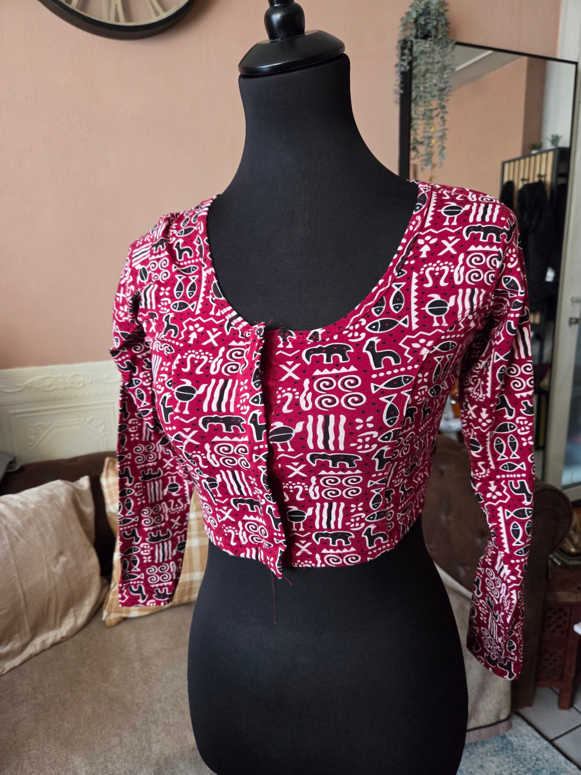 Elastic Kalamkari Blouse