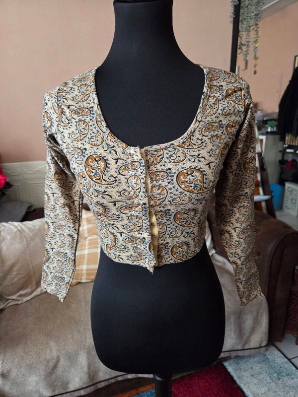 Elastic Kalamkari Blouse