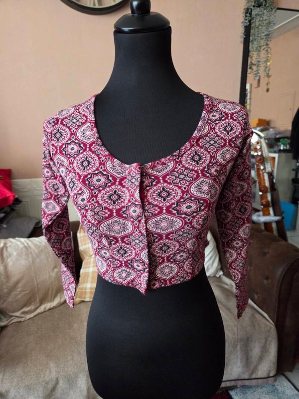 Elastic Kalamkari Blouse