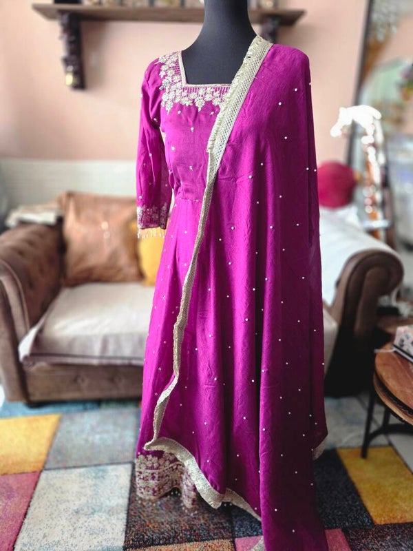 Purble anarkali