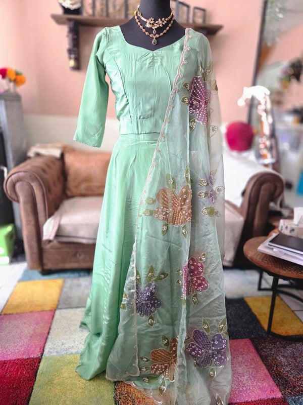 Avacado Lehenga
