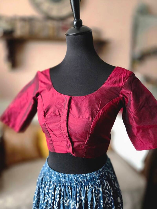 Marron ready made blouse