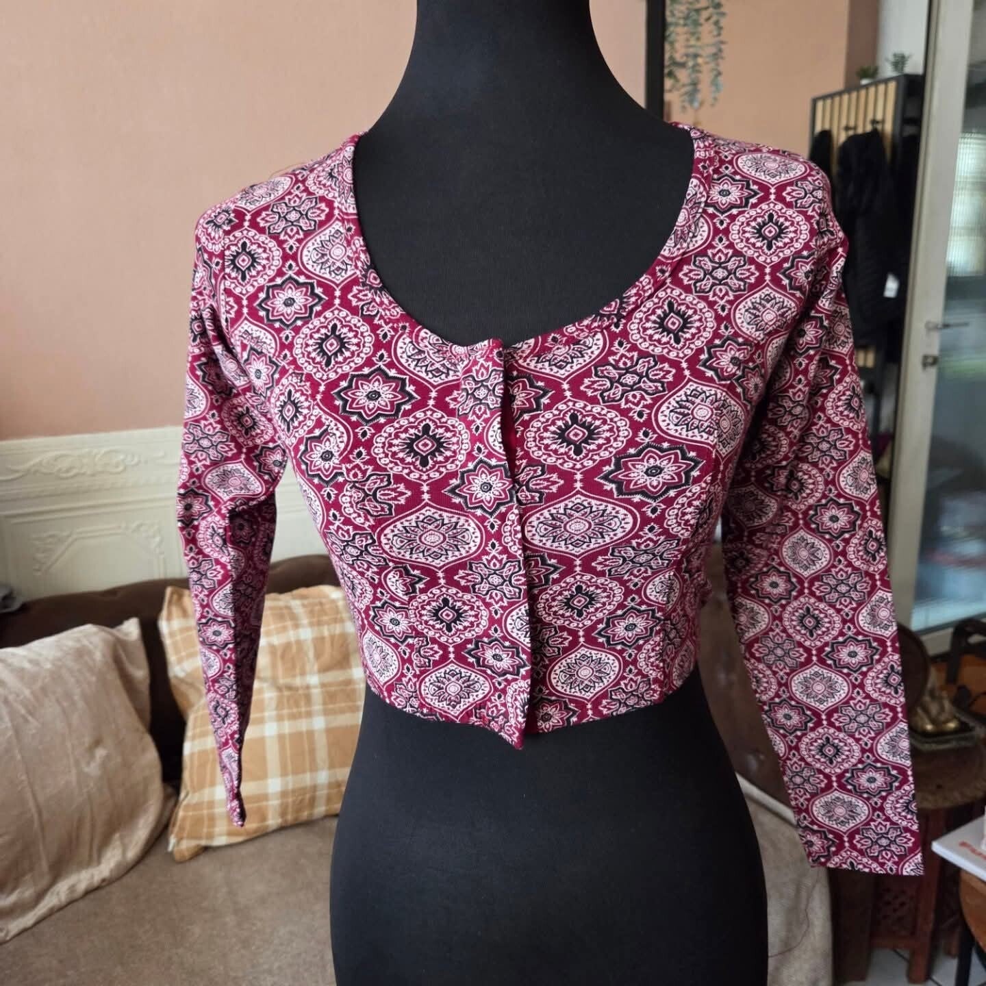 Elastic Kalamkari Blouse