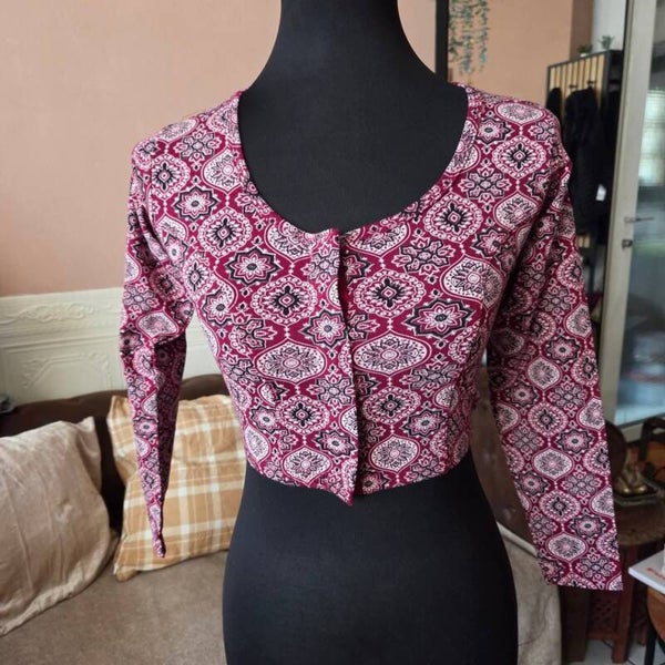 Elastic Kalamkari Blouse