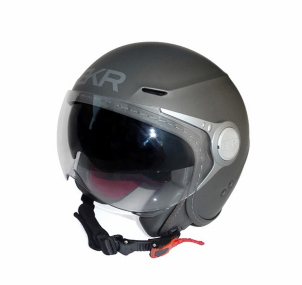 helm jet deluxe M 57/ 58 mat titanium bkr