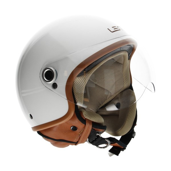 helm L 58 wit/ bruin lem roger vintage