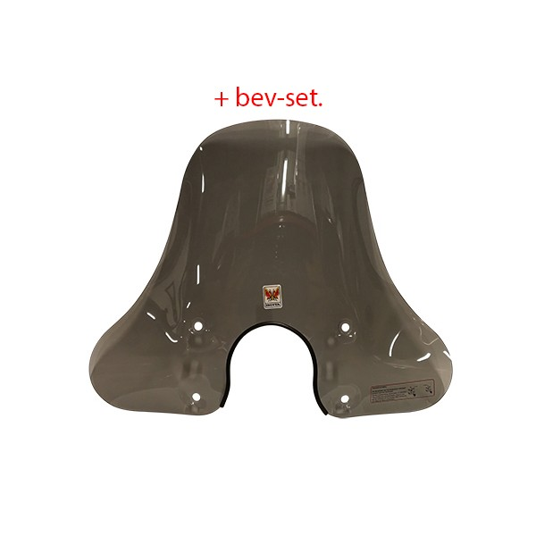 windscherm + bev. set medium sport riva1/ rl-50/ vx50 smoke isotta