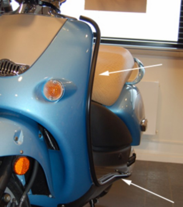 sierbeugel set mojito zwart mat voor/ zijkant=op=op