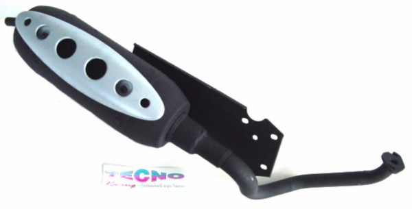 uitlaat cpl mod. std straight fox2003 zwart tecno