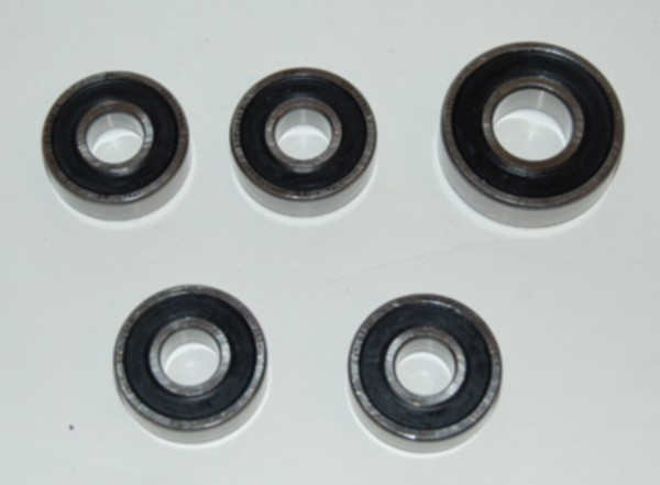 wiellagerset spaakwiel zundapp voor+achter bac 5pcs