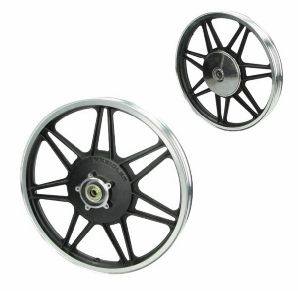 voorwiel schijfrem gegoten + lagers (zonder afstandbussen) kreidler