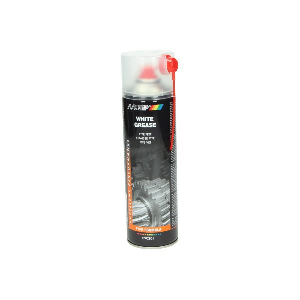 onderhoudsmiddel wit spuitvet PTFE 500mL spuitbus motip 090204