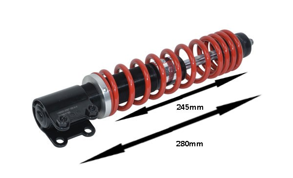 schokbreker hybrid DTG 50-150cc primav/ sprin 280mm voor yss vb222-230t-02 