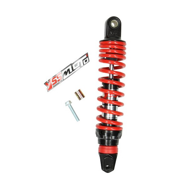 schokbreker hybrid-s comfort DTG min/ sco peu/ scooter 280mm rood/ zwart yss