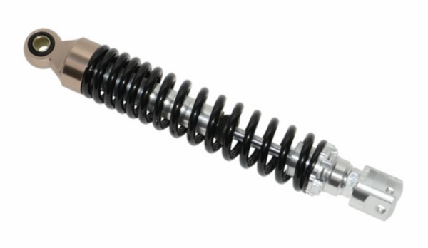 schokbreker min/ scooter 310mm zwart/ chroom dipper=op=op