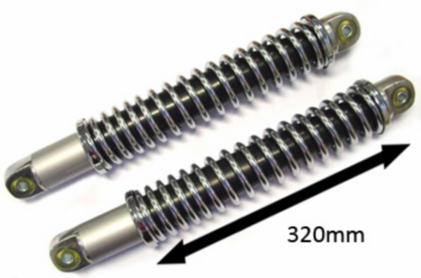 schokbrekerset open mod529/ 530/ mod517 chroom