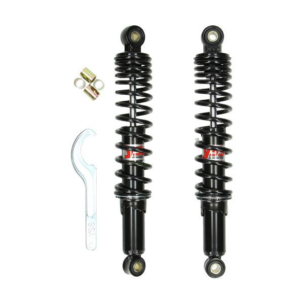 schokbrekerset PRO-X maxi/ tomos/ univ 350mm zwart yss rd220-350p-01-x
