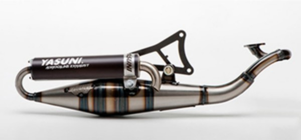 uitlaat cpl minarelli hor blank/ zwart yasuni-Z tub901b