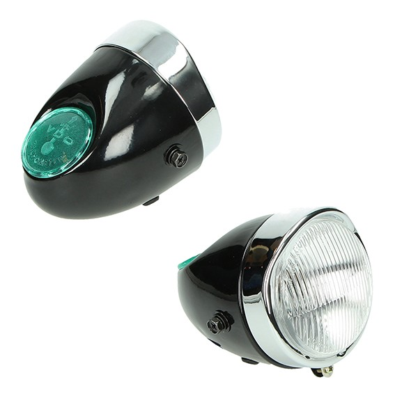 koplamp oldtimer/ maxi-N maxi/ puch zwart
