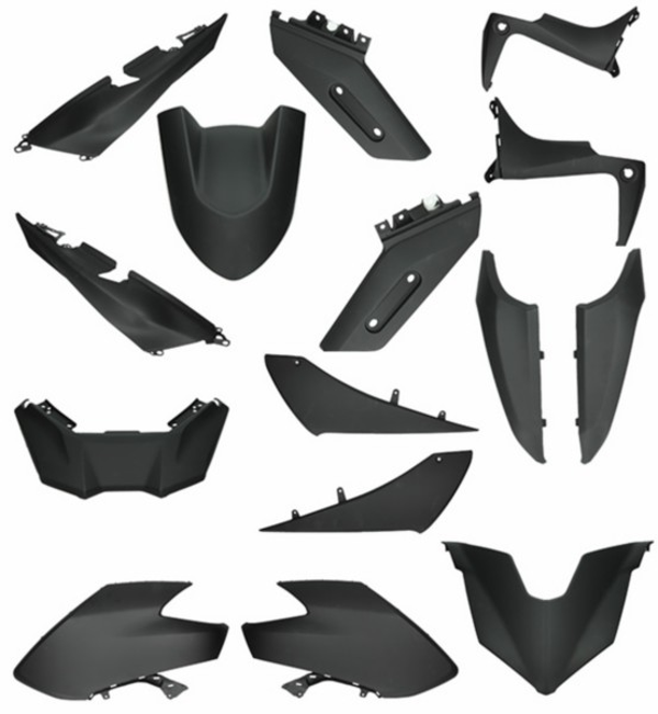 plaatwerkset (vanaf 2016) t-max530 zwart mat 15-delig