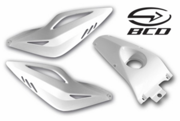 zijscherm set xtreme + seatcover aerox wit bcd coque00301 3-delig