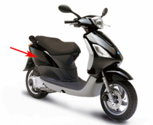 zijscherm fly zwart lucido 94 links piag orig 6219860090