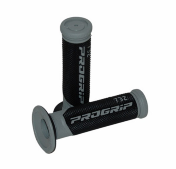 handvatset scooter zwart/ grijs progrip 732